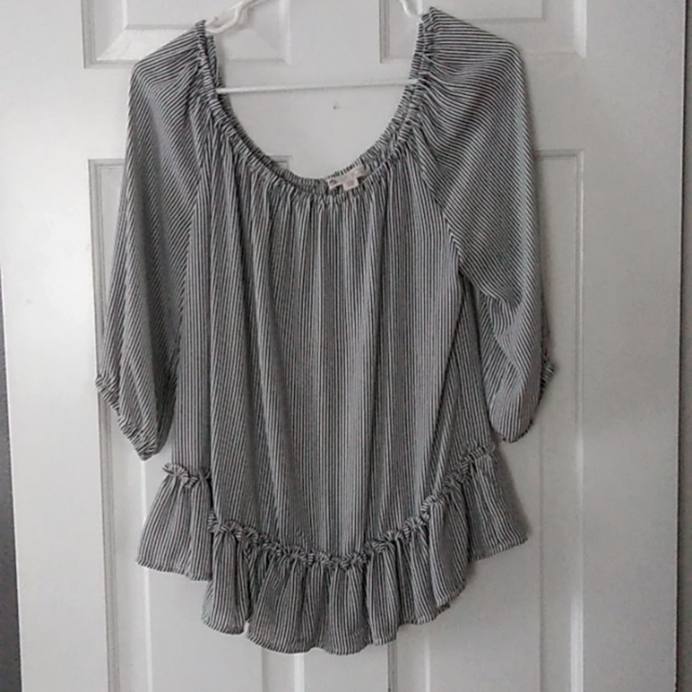 Lila rose flare blouse